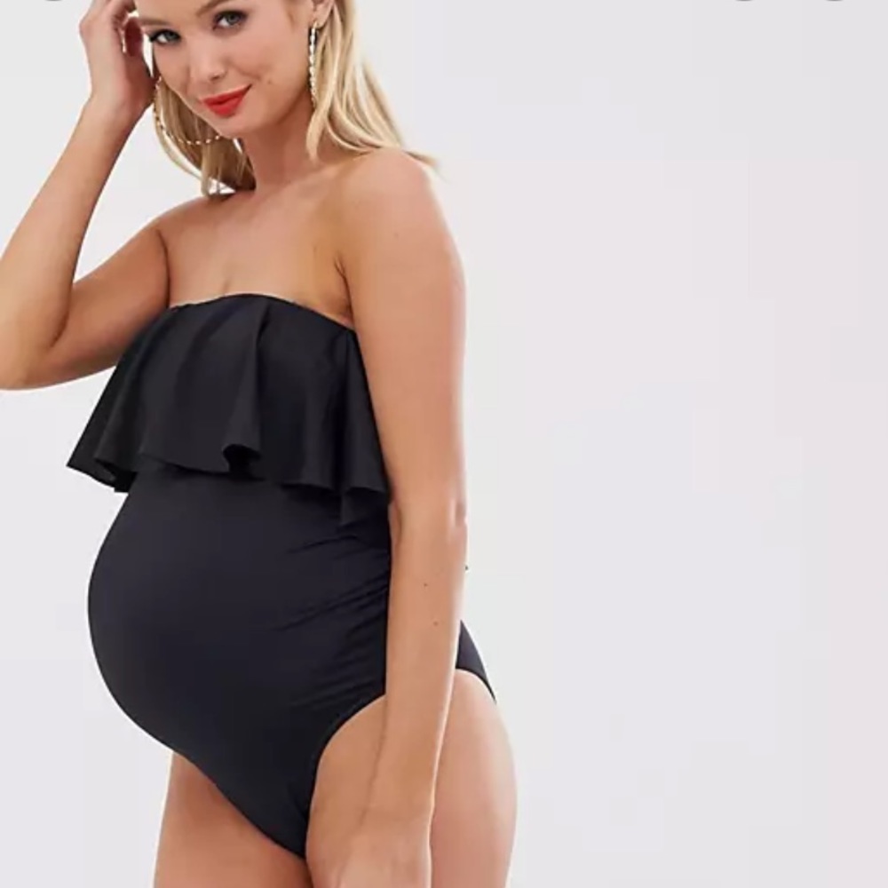 ASOS maternity bandeau swim suit